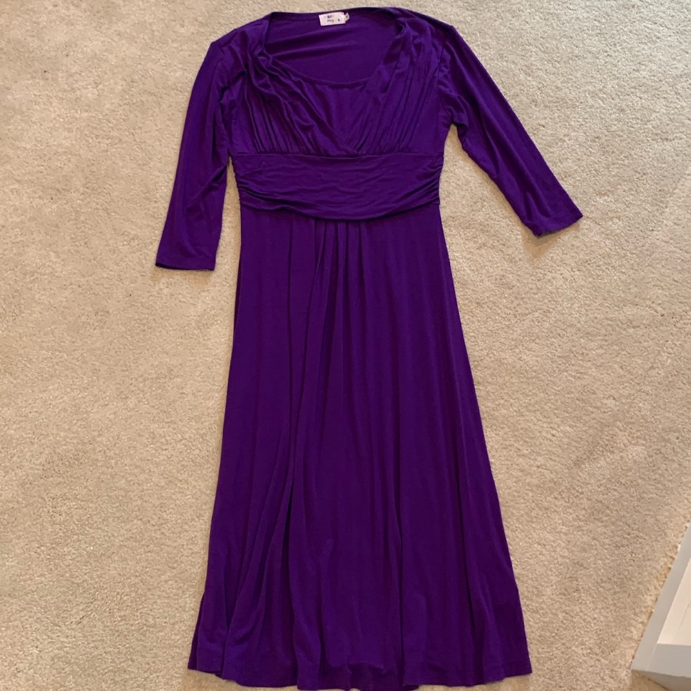 Purple nursing dress